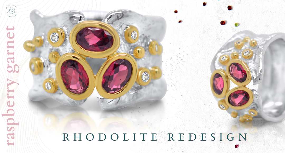 Raspberry Garnet and Rhodolite Redesign - Kristen Baird Blog