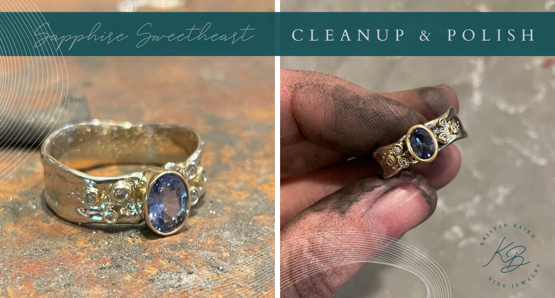 Sapphire Sweetheart - Cleanup and Polish by Kristen Baird