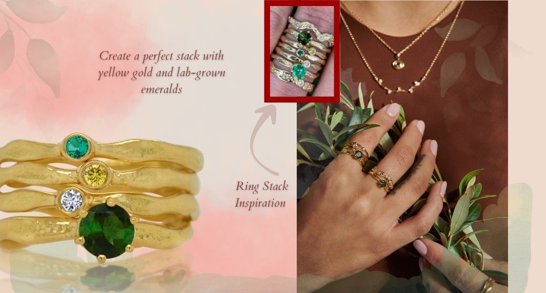 St. Patricks Day Gemstone Guide - Stacking Ring