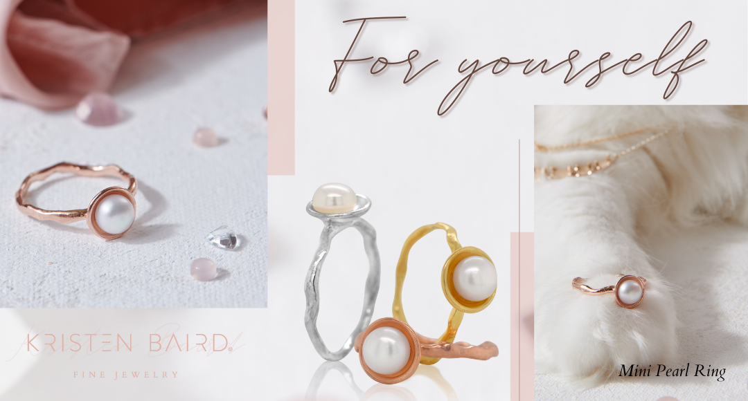 Valentine's Day Gift Guide - Mini Pearl Ring for Yourself