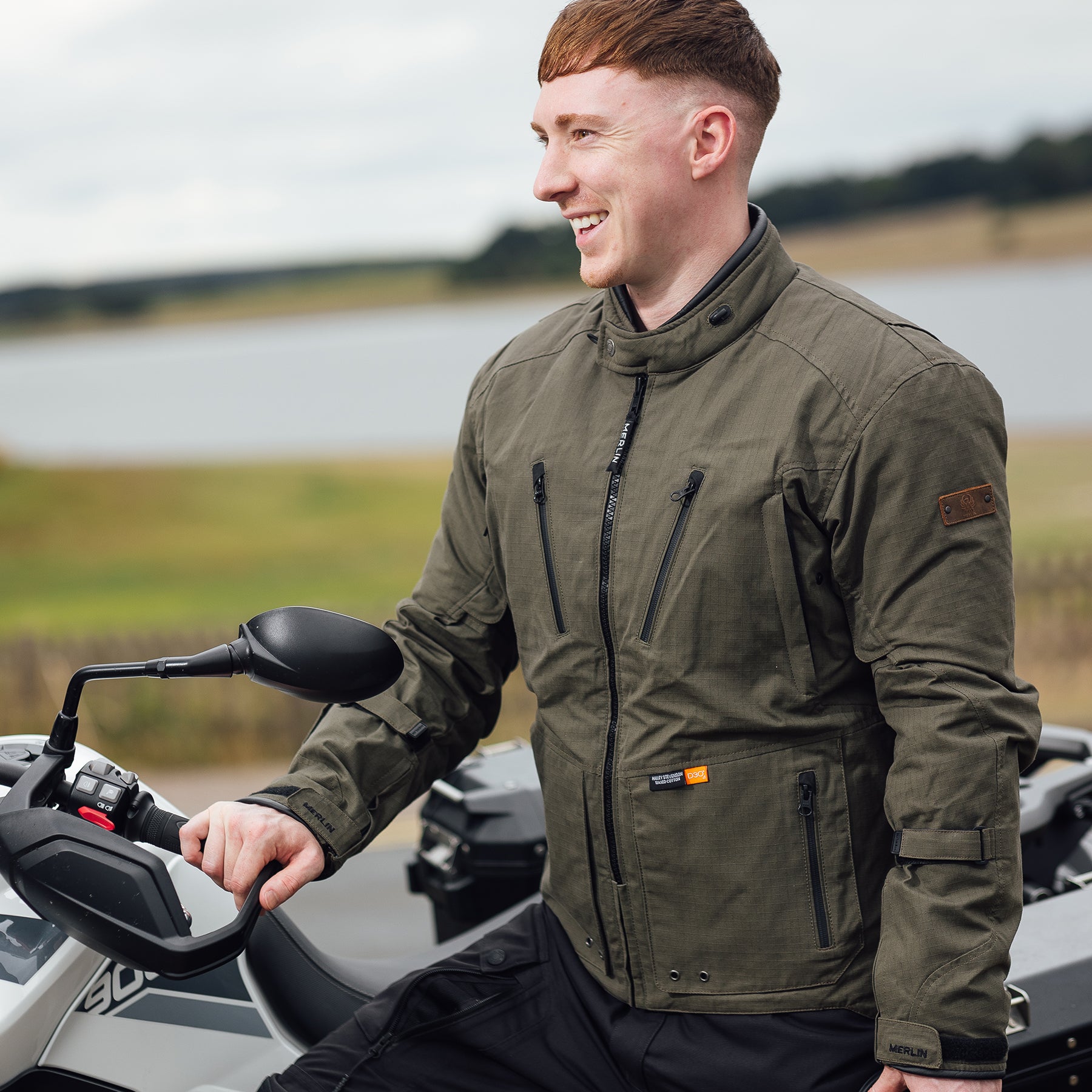 Drifter D3O® Explorer Organic Motorcycle Jacket - Merlin Bike Gear – Merlin  Motorcycle Clothing