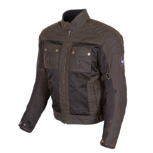 Merlin Bike Gear - Shenstone Air Waxed Cotton Mesh Motorcycle Jacket ...