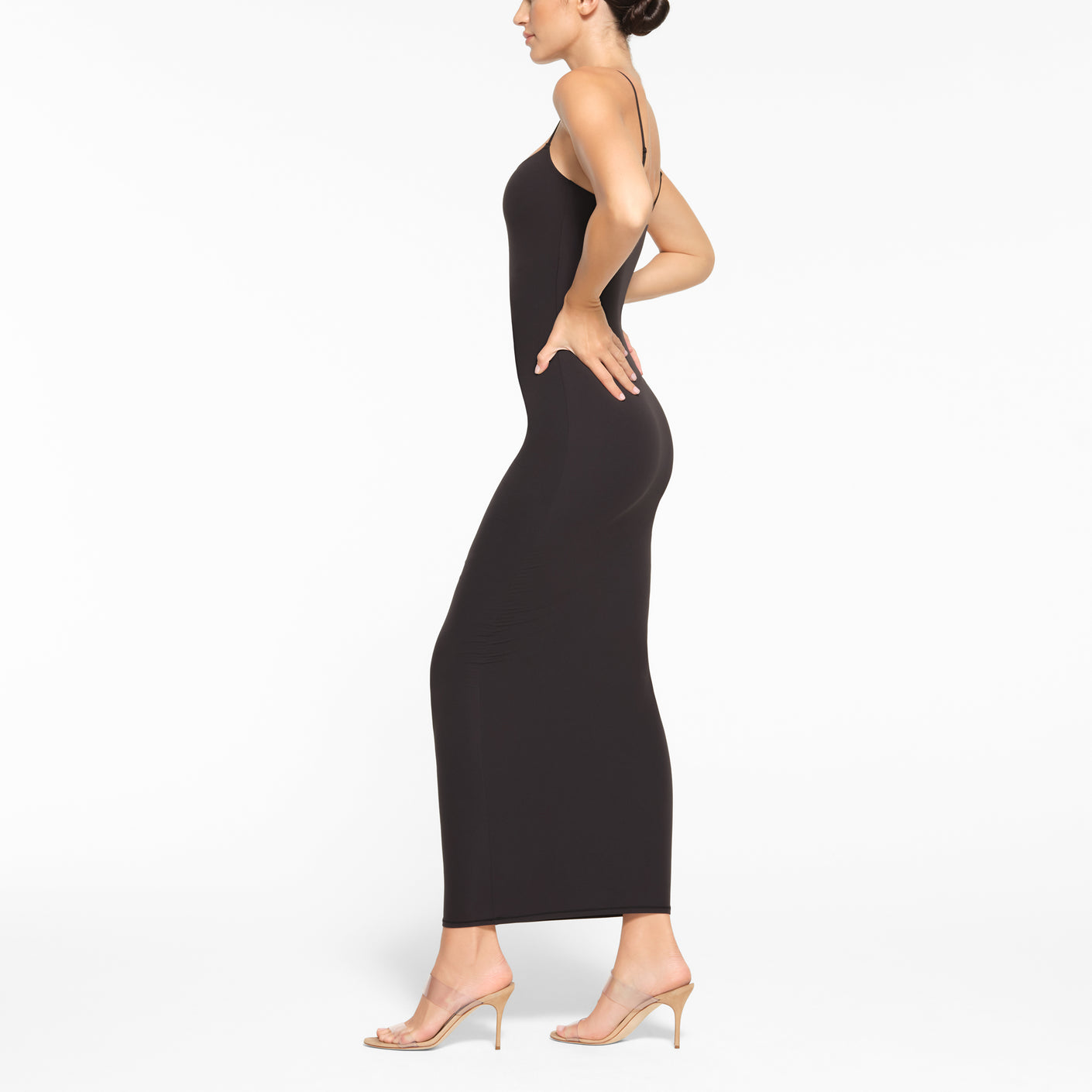 SKIMS: Brown Fits Everybody Tube Maxi Dress