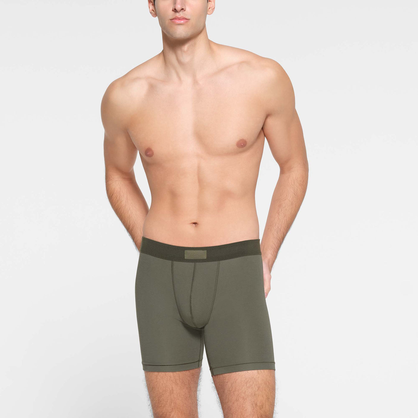 SKIMS COTTON MENS 5 BOXER BRIEF 3-PACK | MILITARY MULTI