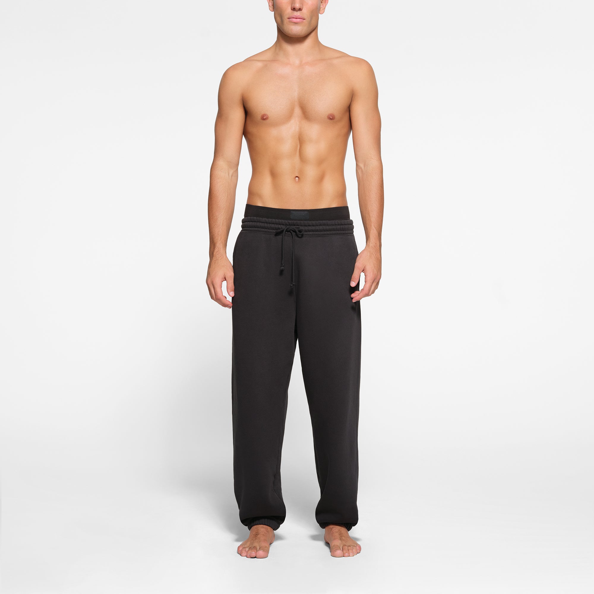 FLEECE LOUNGE MENS OVERSIZED JOGGER | WASHED ONYX