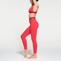 COTTON RIB LEGGING | RED MULTI