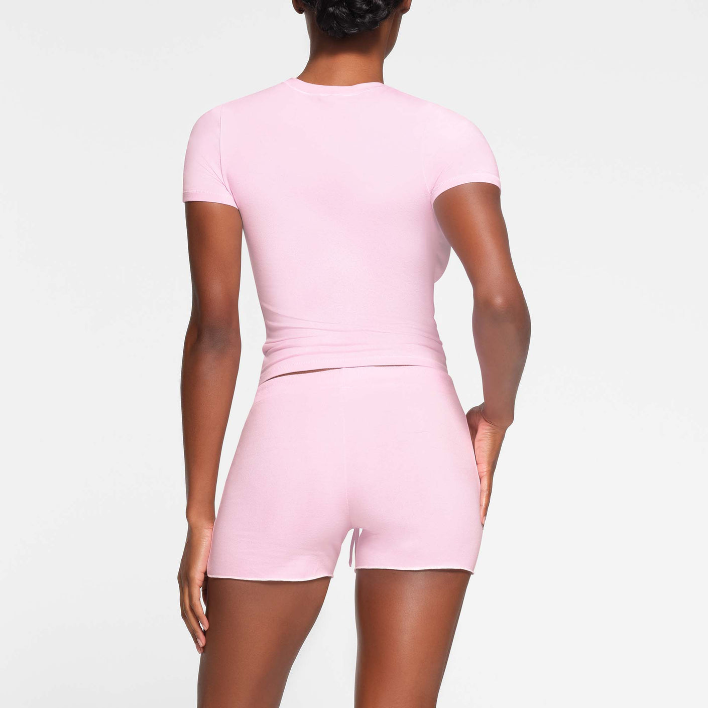Skims Light Pink Cozy Shorts and Tank Set Women's 2XL/3XL