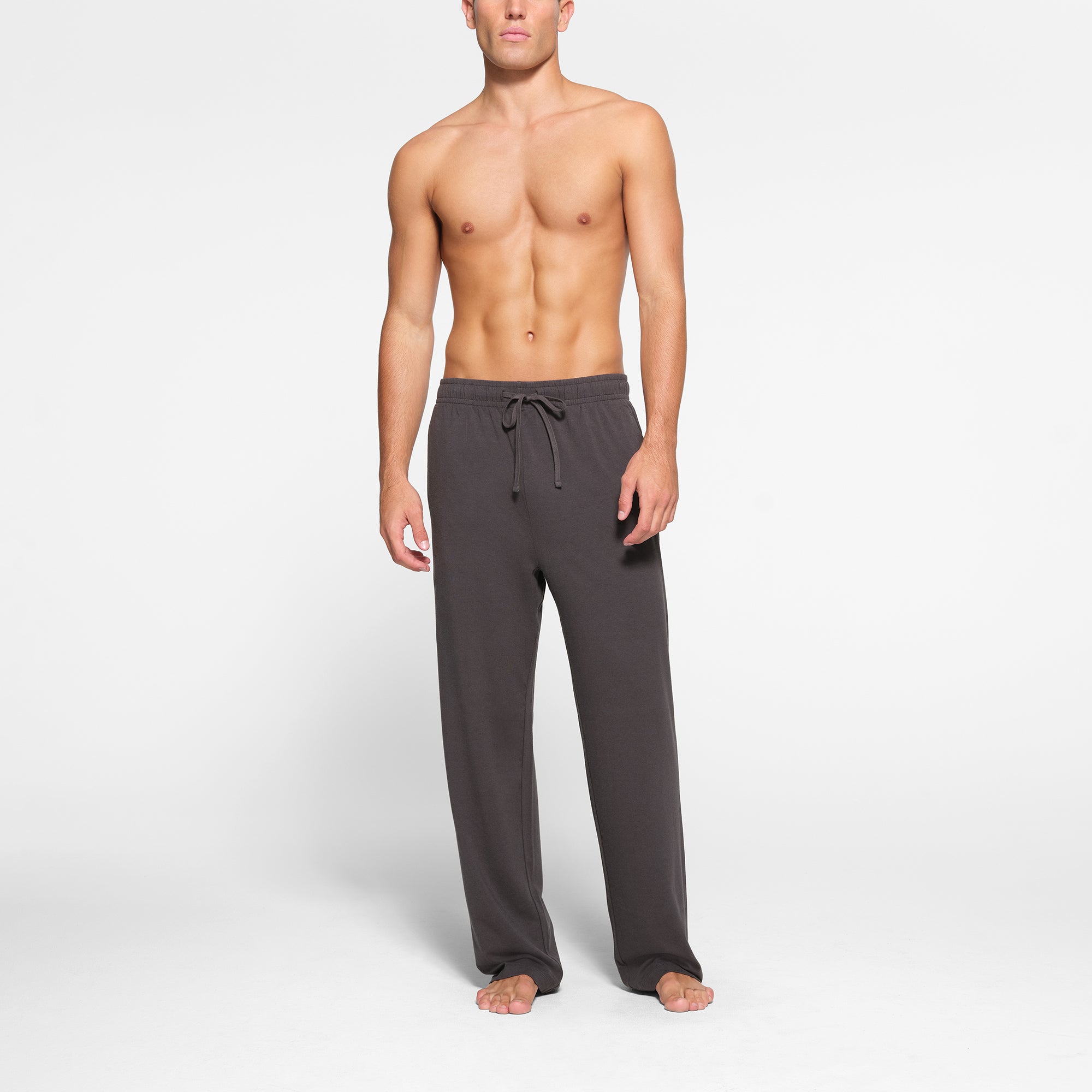 JERSEY LOUNGE MENS RELAXED STRAIGHT LEG PANT | ASH