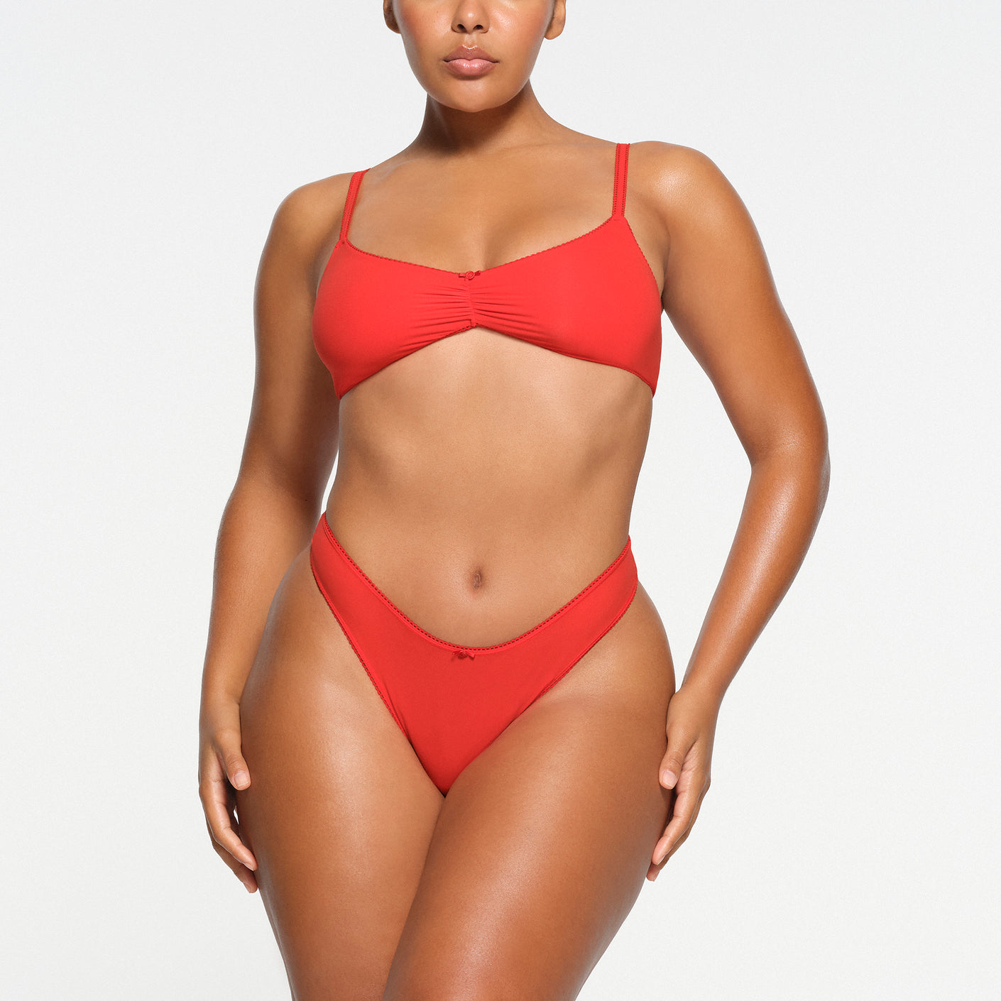 SKIMS Fits Everybody Scoop Bralette Red Size XS - $26 (23% Off Retail) -  From Cathleen