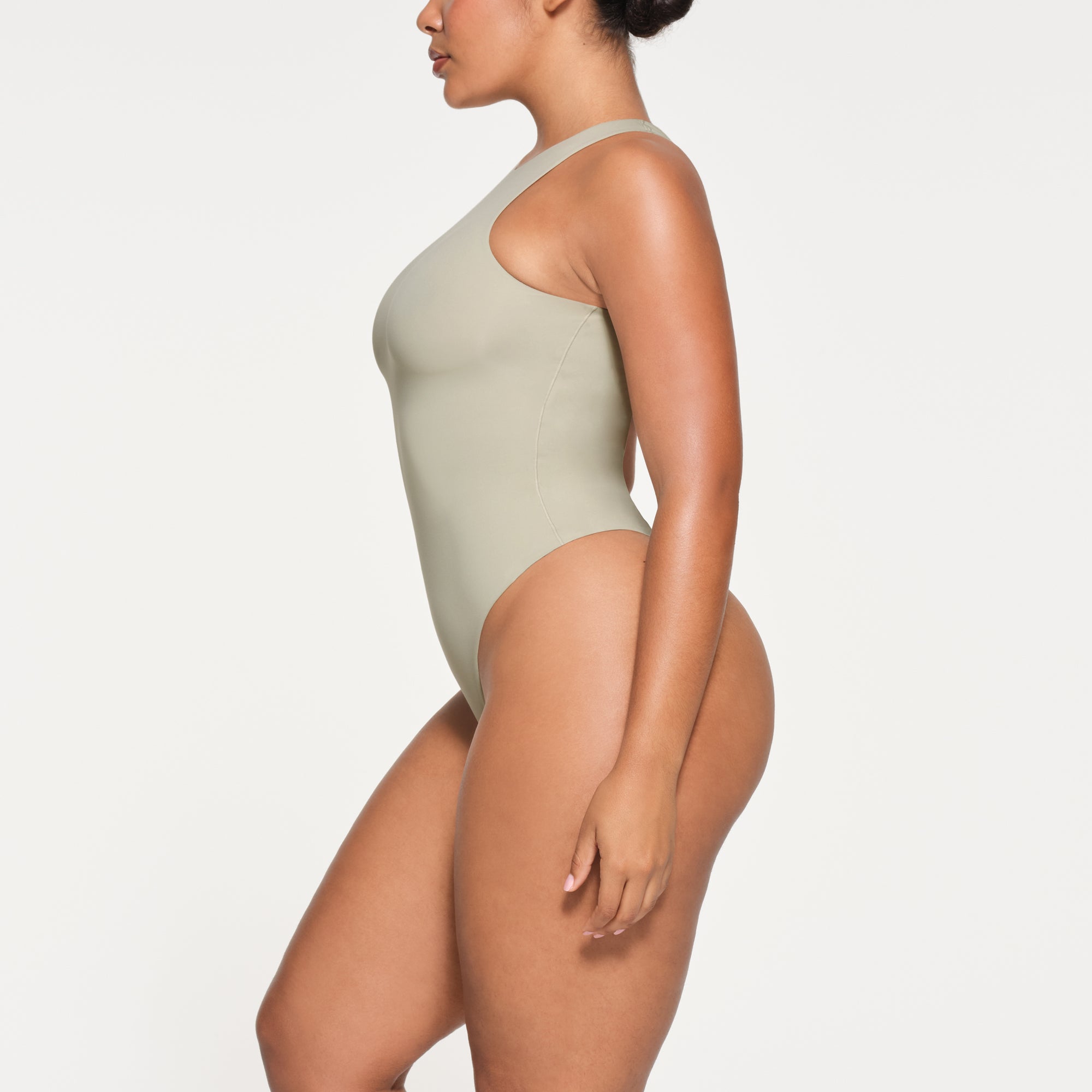 FITS EVERYBODY HIGH NECK BODYSUIT | TALC