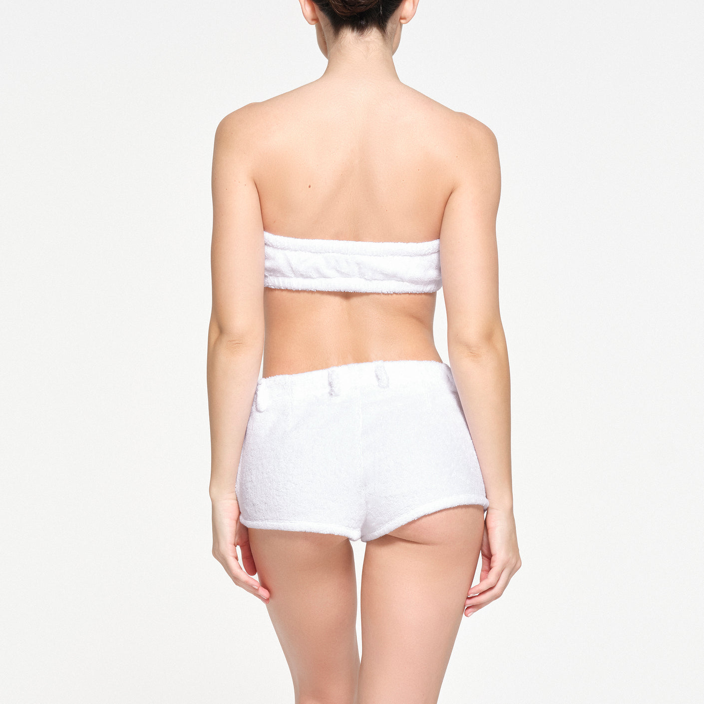 Alora High-waisted Terry Shorts Cover Up