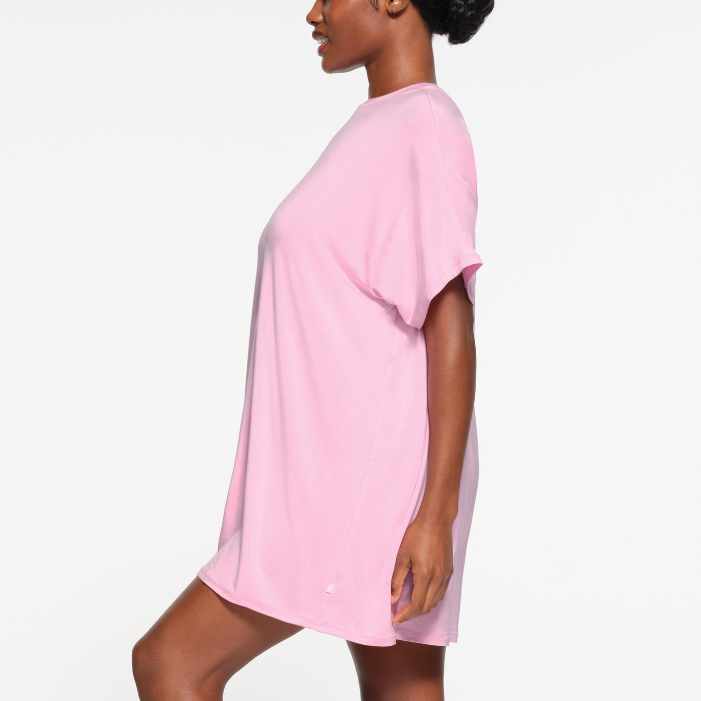 SKIMS SLEEP T-SHIRT MINI DRESS | BUBBLE GUM