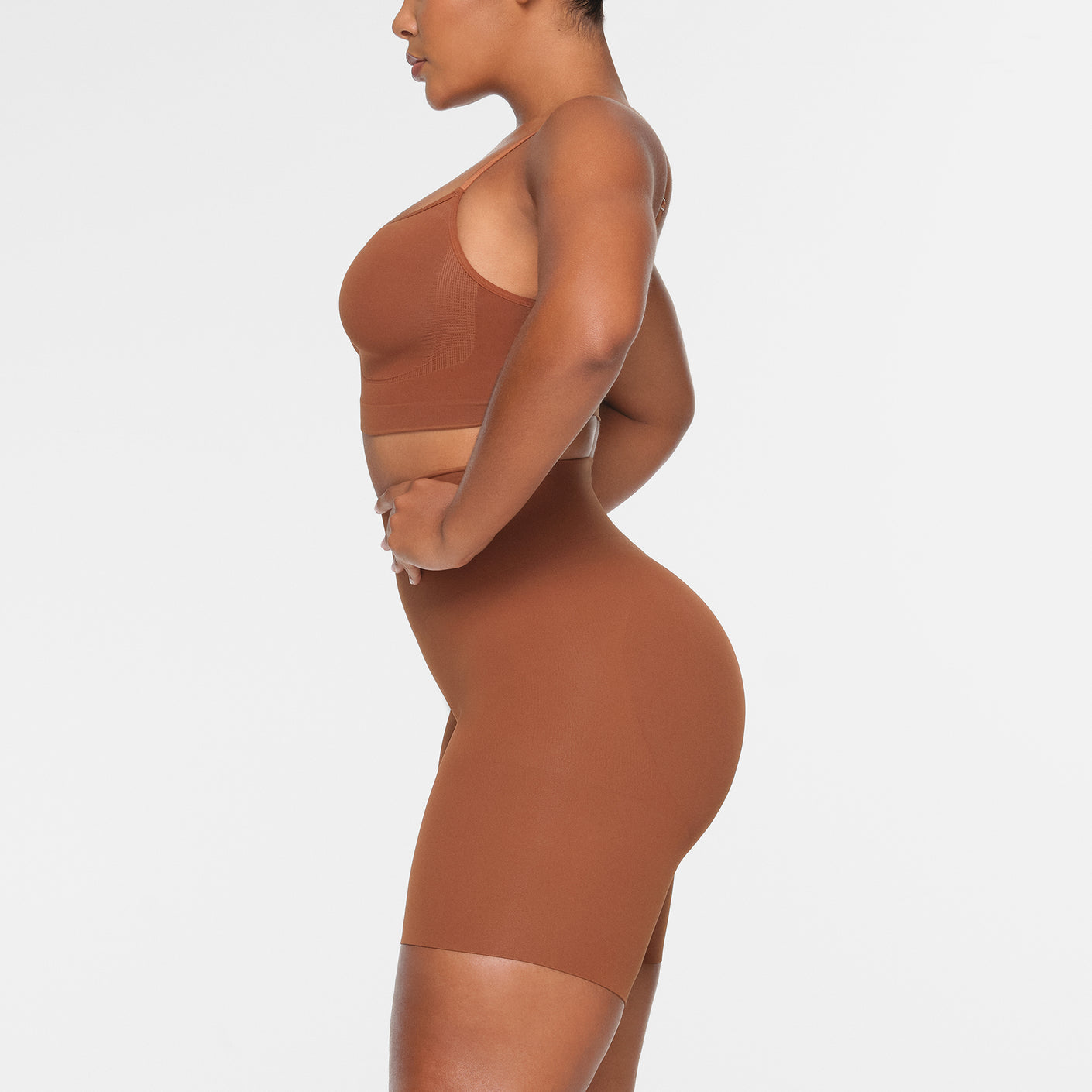 Skims Butt Enhancing Short in Brown