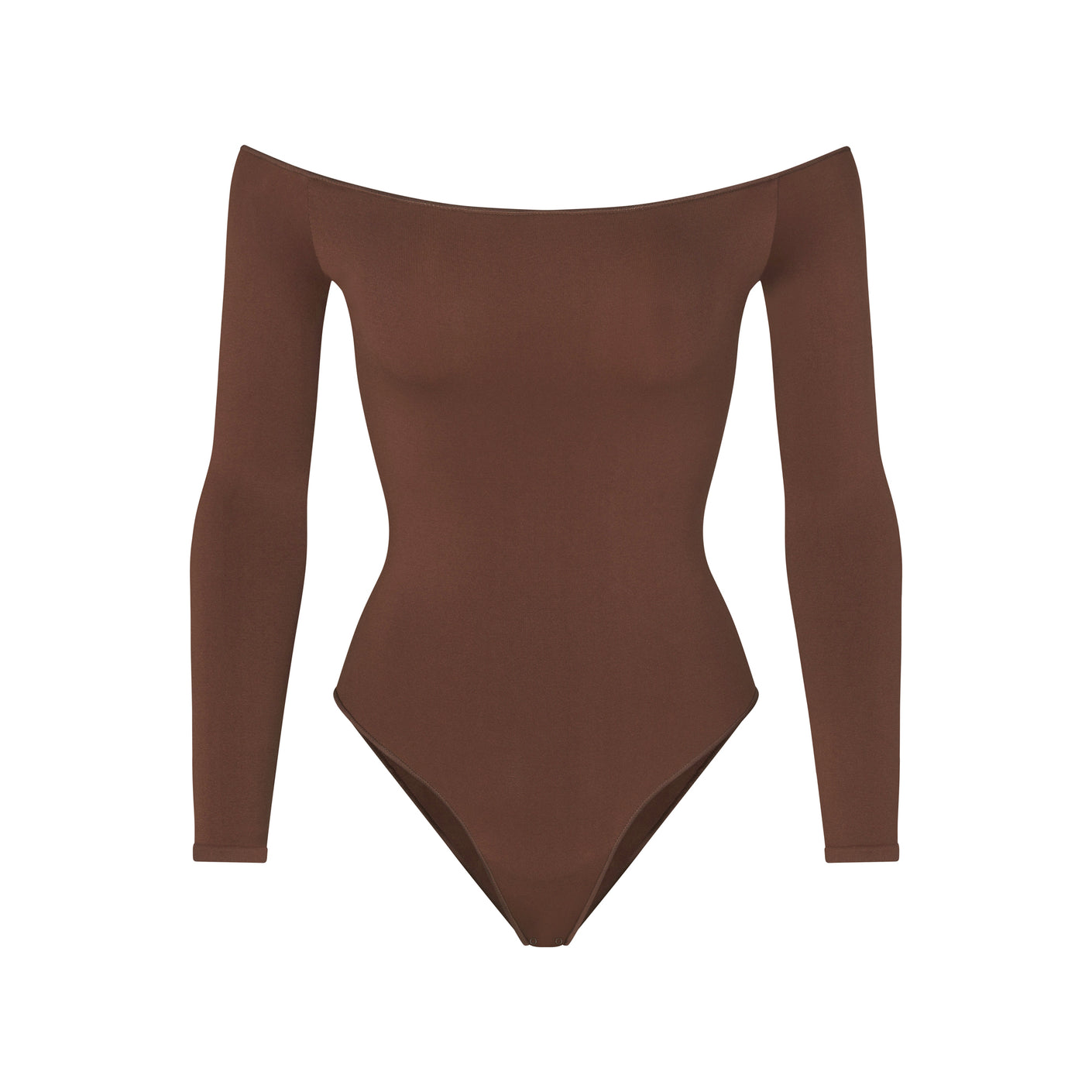 ESSENTIAL OFF THE SHOULDER BODYSUIT | COCOA