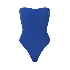 Buy SKIMS Grey Seamless Sculpt Strapless Thong Bodysuit for Women in UAE