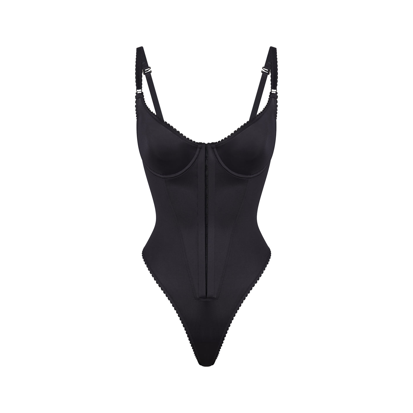 🖤New Black Stretch Satin Bodysuit - Primark - Size 2XS UK 4-6