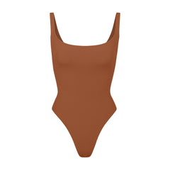 SKIMS BODY UNLINED PLUNGE THONG BODYSUIT