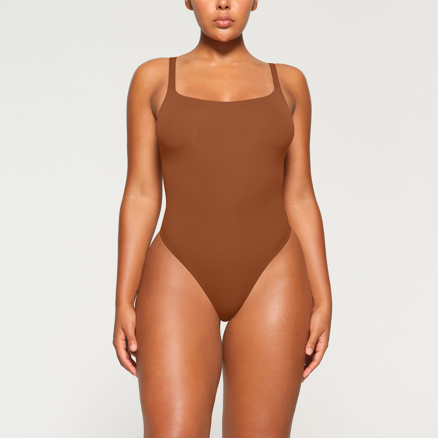 FITS EVERYBODY SQUARE NECK BODYSUIT | BRONZE