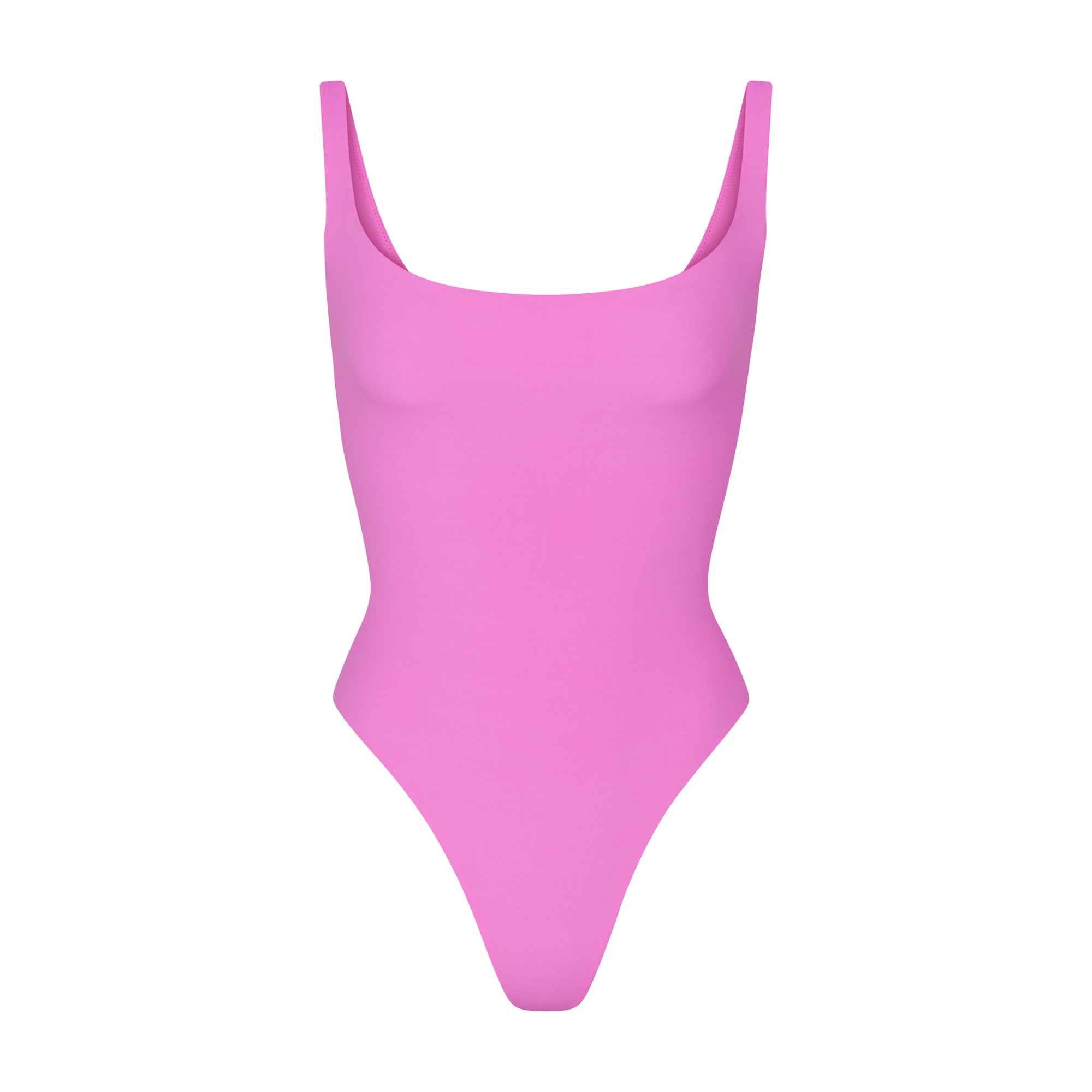 FITS EVERYBODY SQUARE NECK BODYSUIT | NEON ORCHID