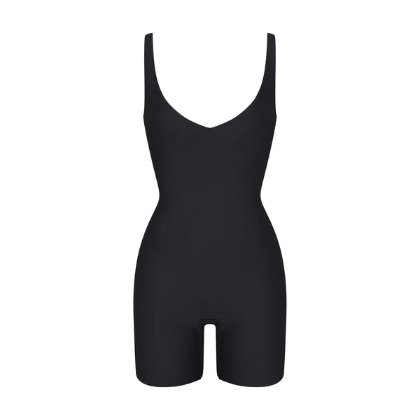  KIKIMINK Bodysuit Shapewear For Women Tummy Control Mock Turtle  Neck Sleeveless Seamless Ribbed Zipper Body Shaper Tank Top Thong Body Suits