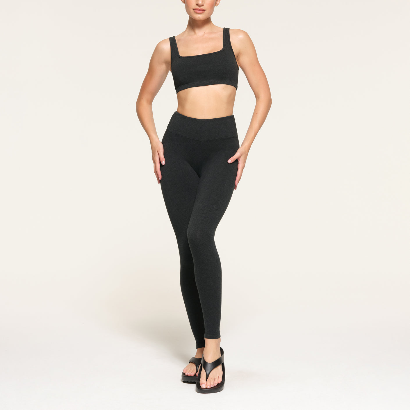 OUTDOOR HIGH-WAISTED LEGGING | WASHED ONYX