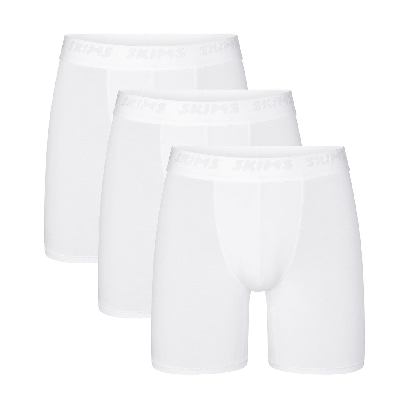 SKIMS STRETCH MENS 5 BOXER BRIEF 3-PACK | CHALK