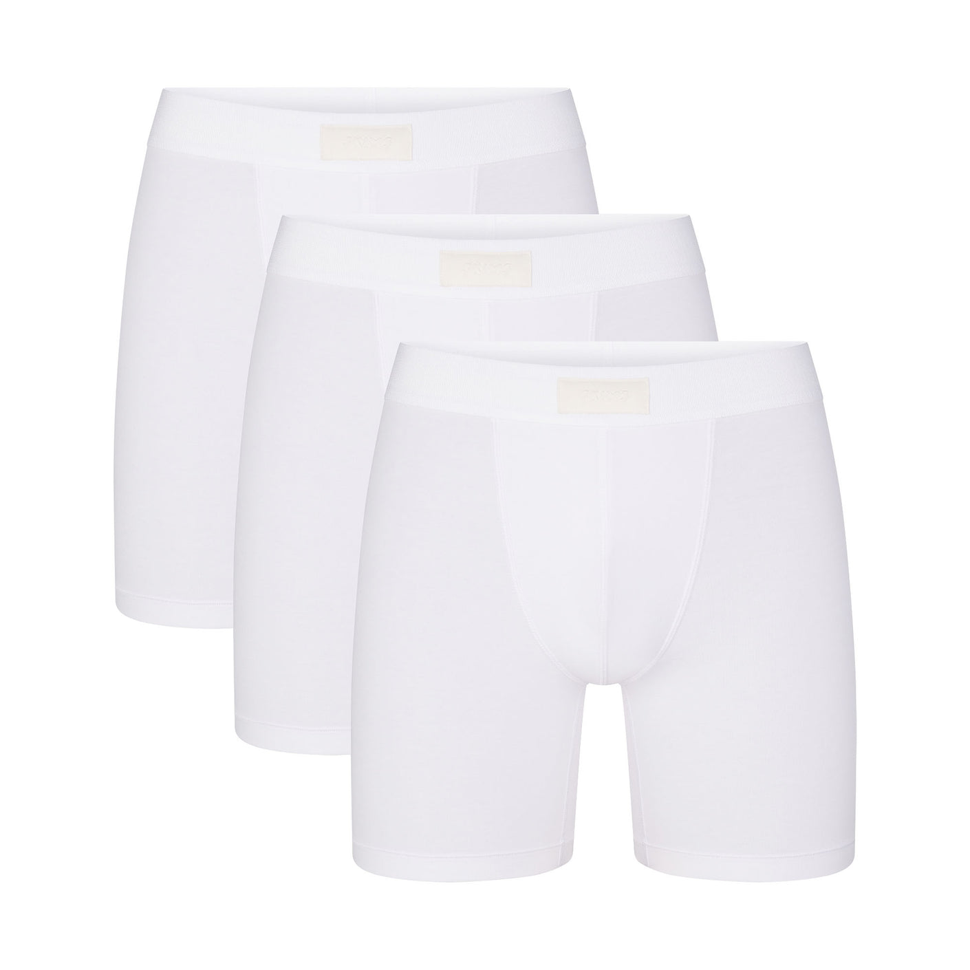 SKIMS COTTON MENS 5 BOXER BRIEF 3-PACK | CHALK