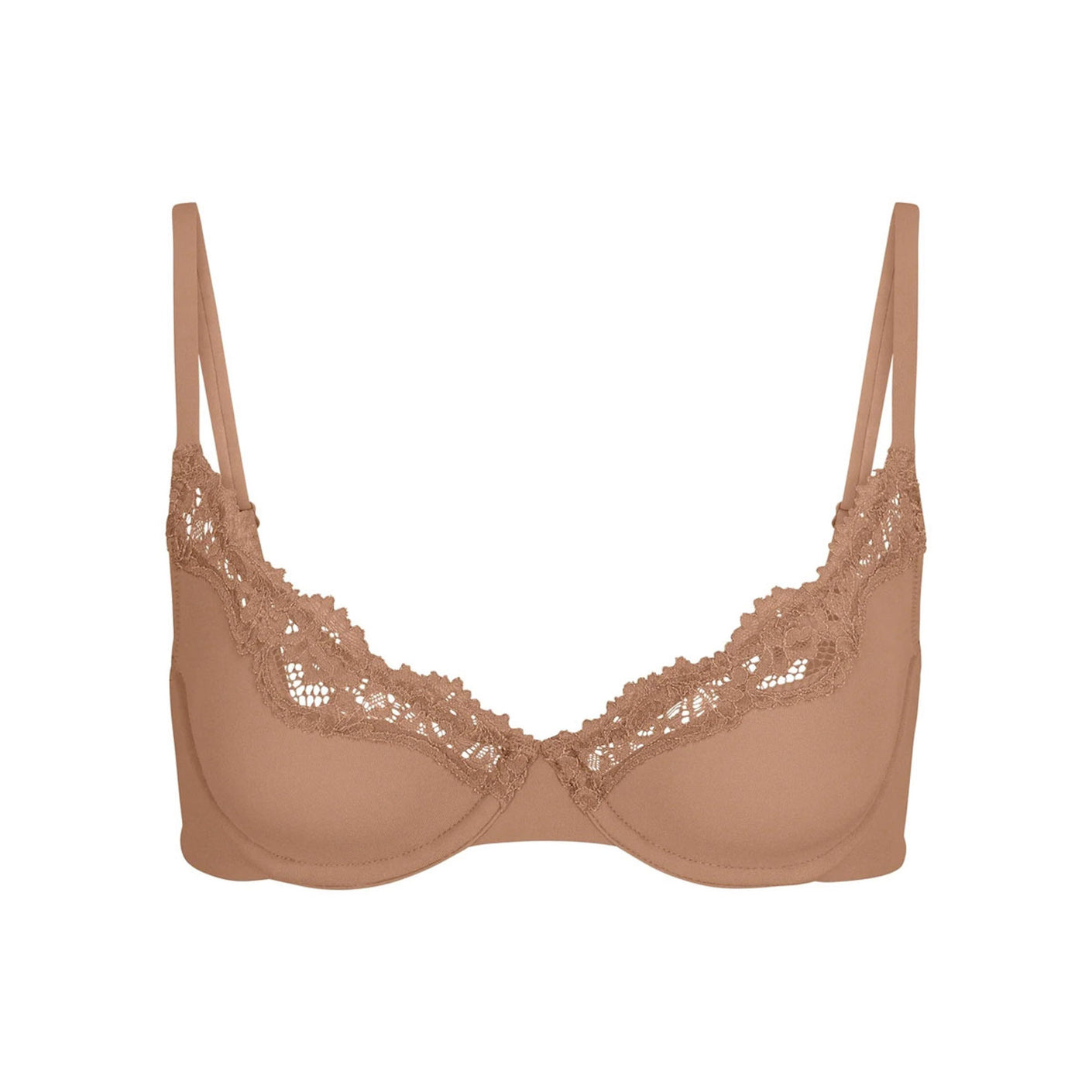 Track Skims Lace Unlined Balconette Bra - Sienna - 38 - B at Skims