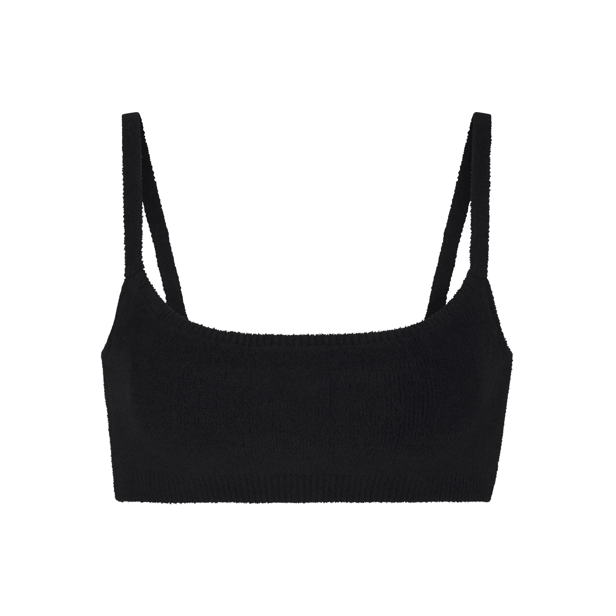 LIGHT COZY SCOOP BRALETTE | ONYX