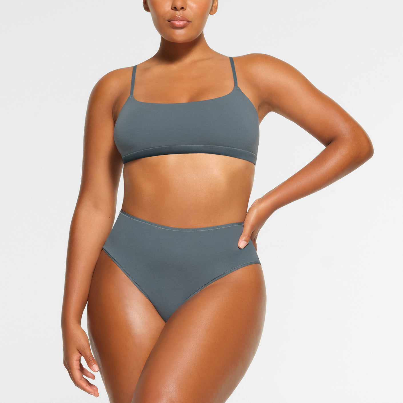 SKIMS 2 Piece Bikini Set Gray Size M - $90 New With Tags - From