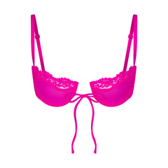 Track Skims Lace Unlined Scoop Bra - Fuchsia - 46 - D at Skims