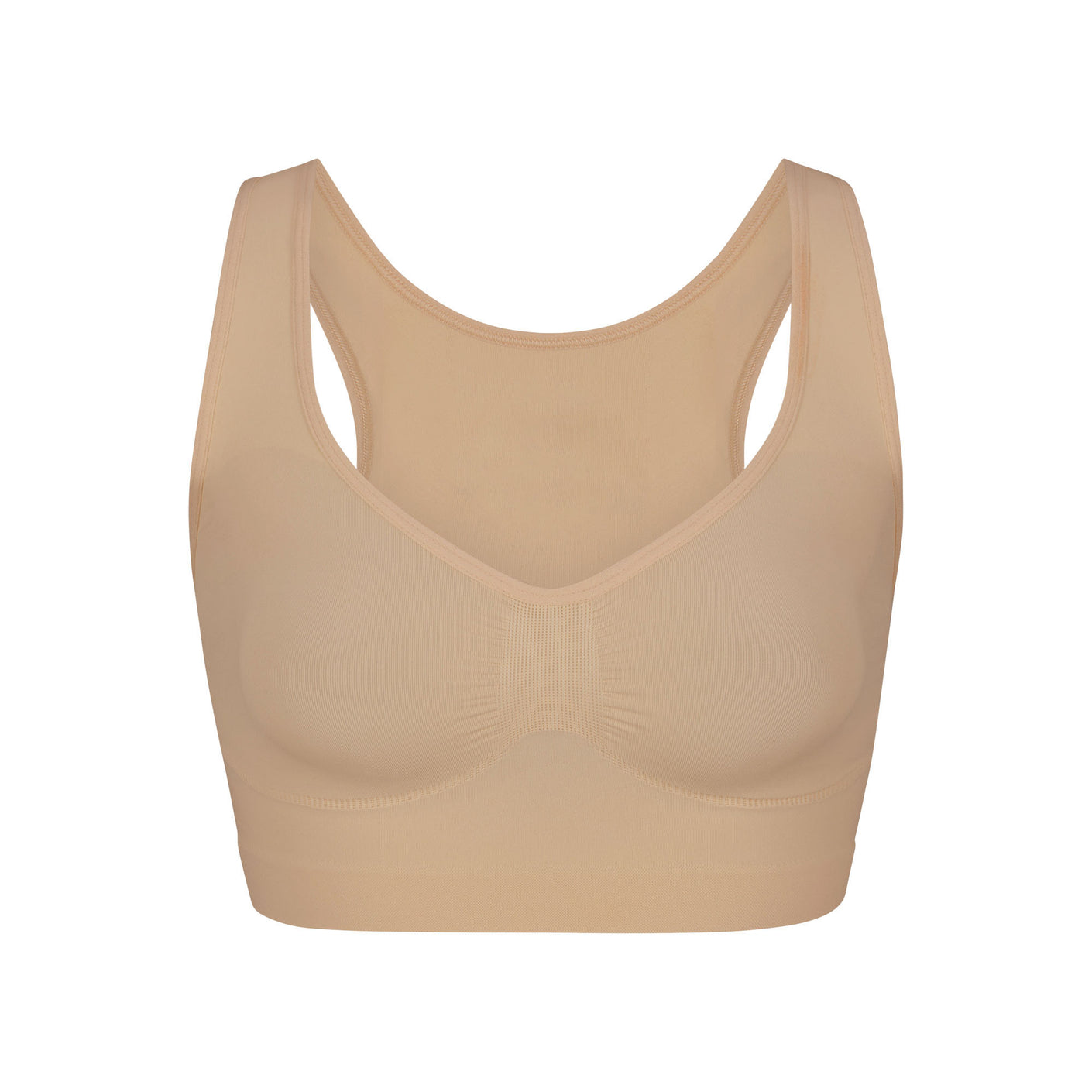 SEAMLESS SCULPT SCOOP PLUNGE BRALETTE | CLAY