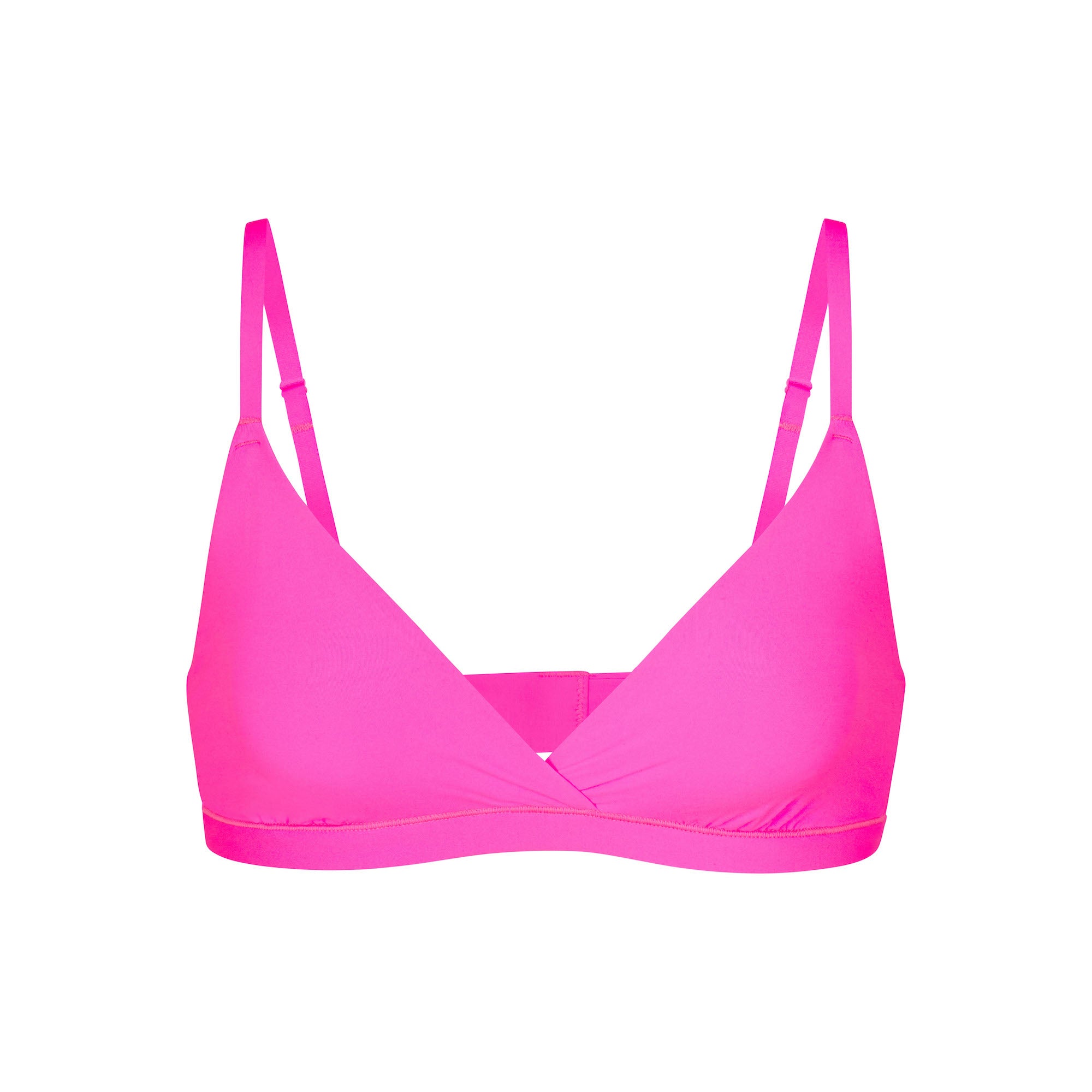 FITS EVERYBODY CROSSOVER BRALETTE | NEON PINK - FITS EVERYBODY ...