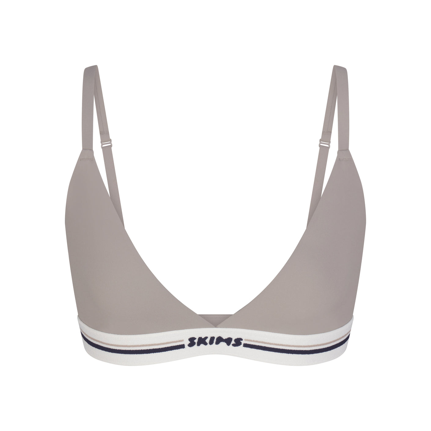 FITS EVERYBODY LOGO TRIANGLE BRALETTE | SMOKE