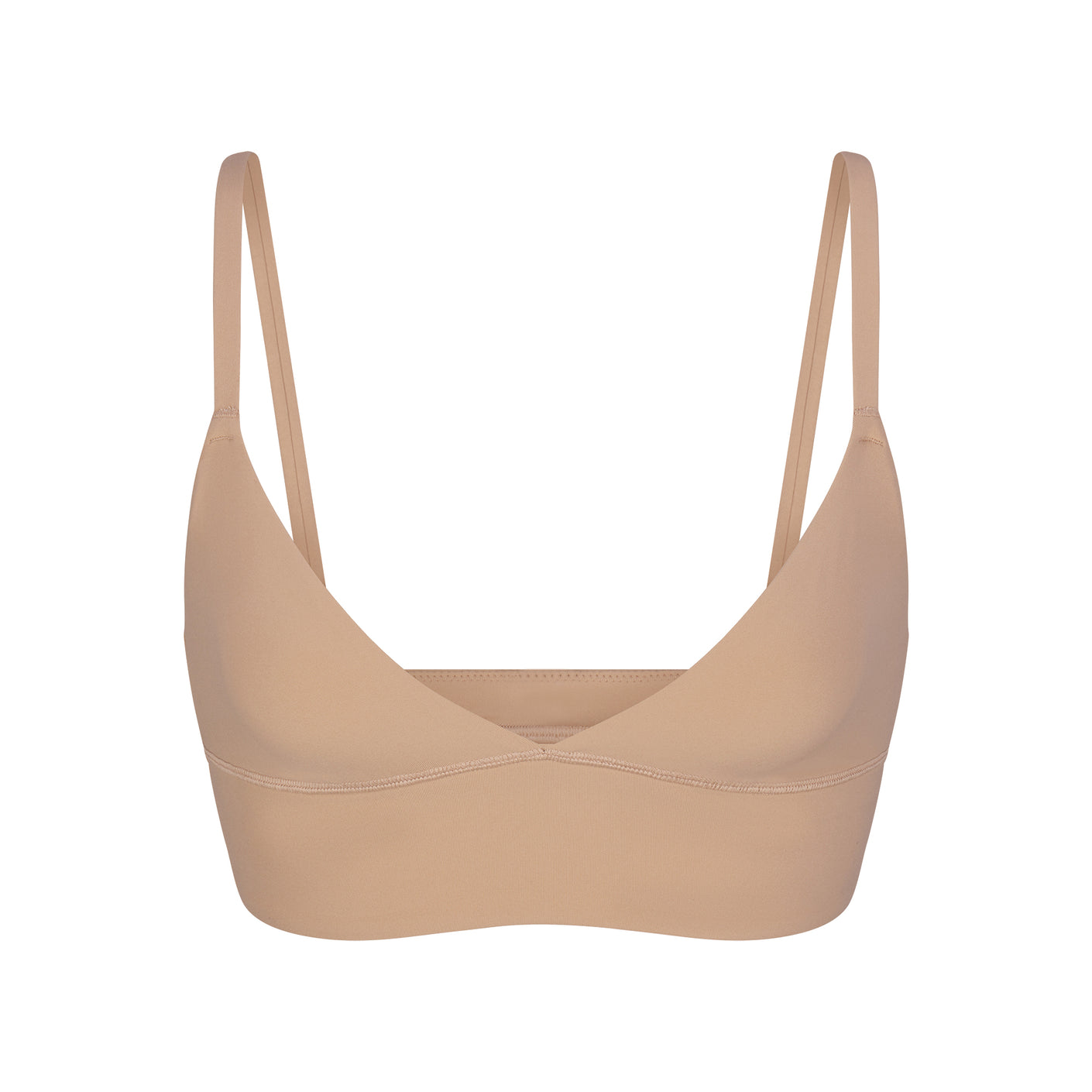FITS EVERYBODY TRIANGLE LONGLINE BRALETTE | CLAY