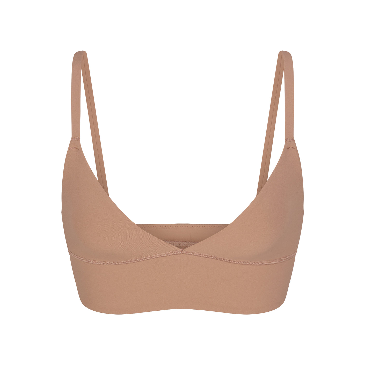 Skims Fits Everybody Scoop Neck Racerback Bralette In Sienna