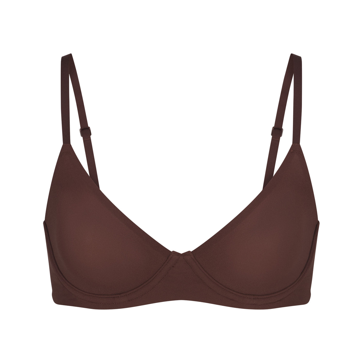 Track Fits Everybody Unlined Demi Bra - Cocoa - 32 - G at Skims