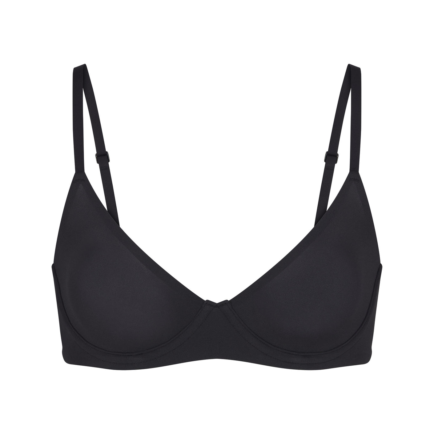 Track Fits Everybody Unlined Demi Bra - Onyx - 30 - D at Skims
