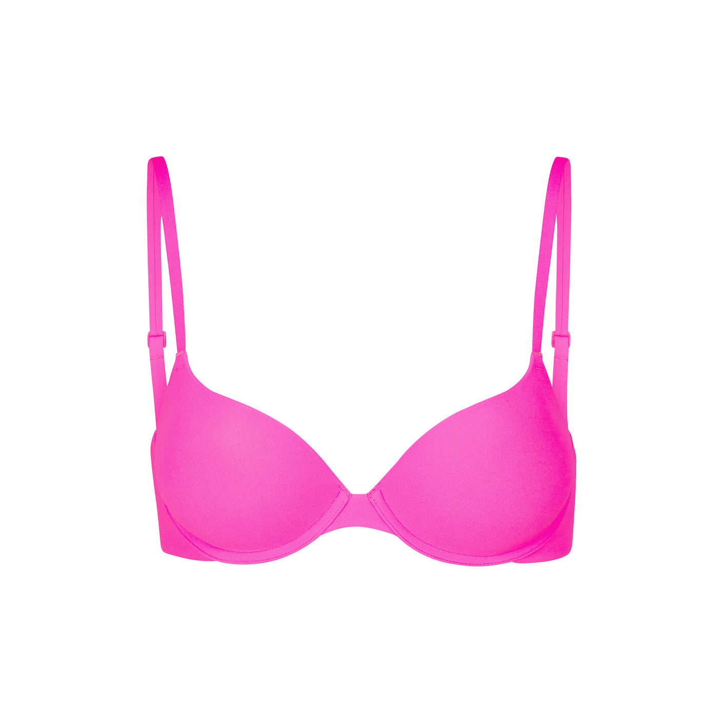 Camille Womens Super Boost Bra | Padded Push Up Neon Pink Bra