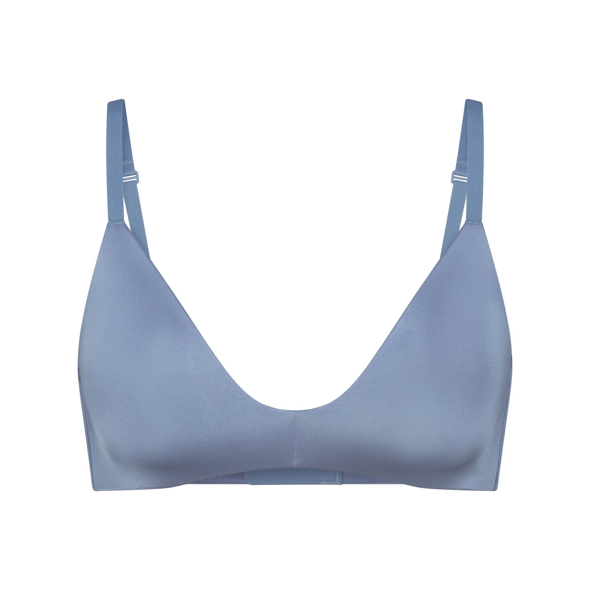 WIRELESS FORM T-SHIRT DEMI BRA | SLATE