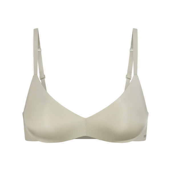 Seamless Bras for Women No Underwire Sexy V-Neck Invisible Bra  Comfort Unlined Triangle Bralettes for Women with Support Beige : Clothing,  Shoes & Jewelry