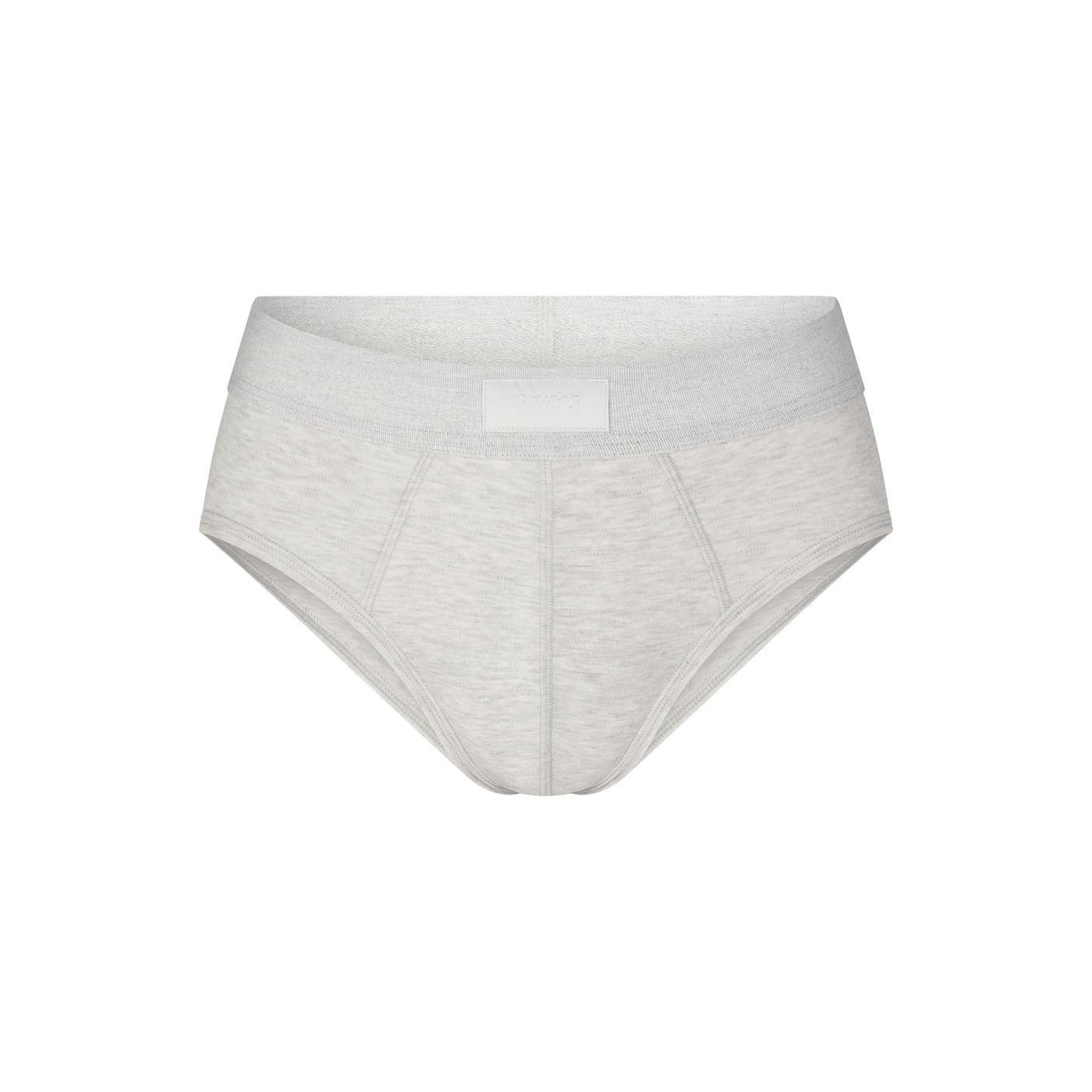 SKIMS COTTON MENS BRIEF | LIGHT HEATHER GREY