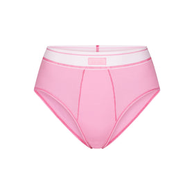 Pink Ribbed Briefs – Whitney Deal