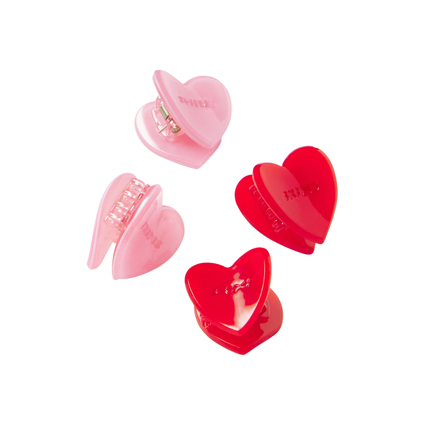 MINI HEART HAIR CLIPS PACK