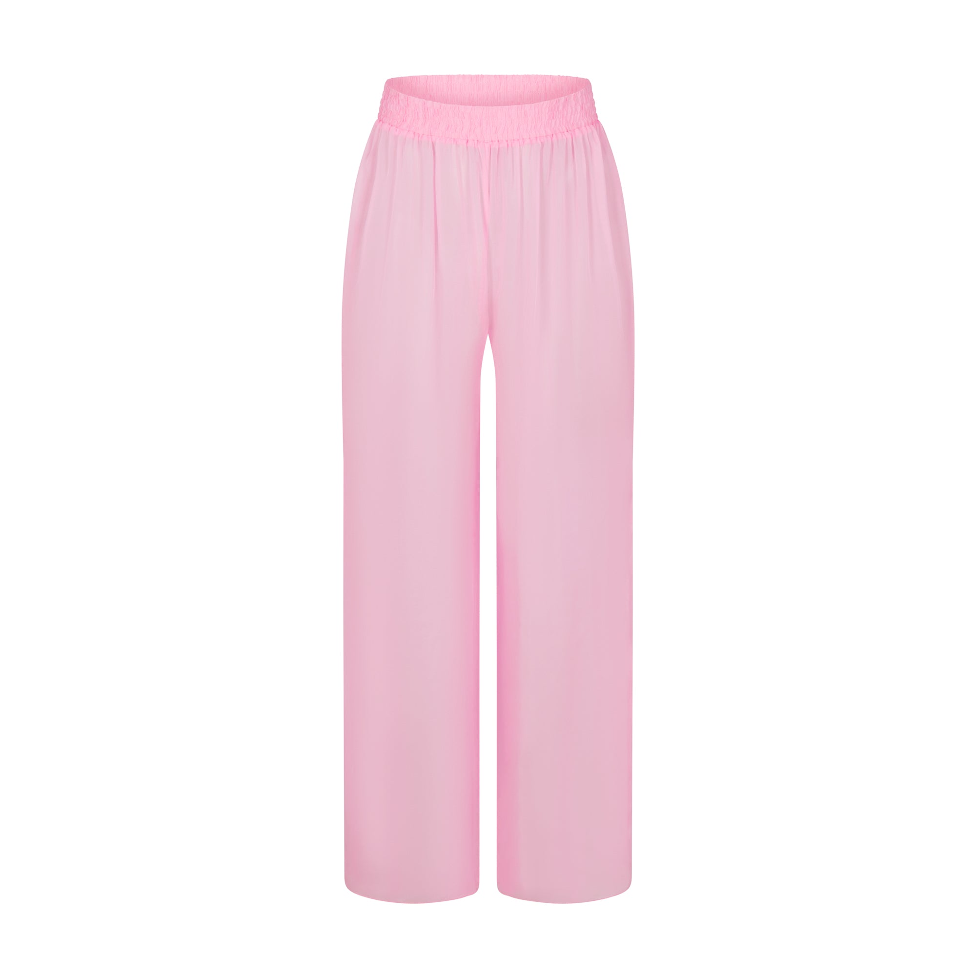 SKIMS ROMANCE CHIFFON SMOCKED PANT | BUBBLE GUM - SKIMS ROMANCE CHIFFON ...