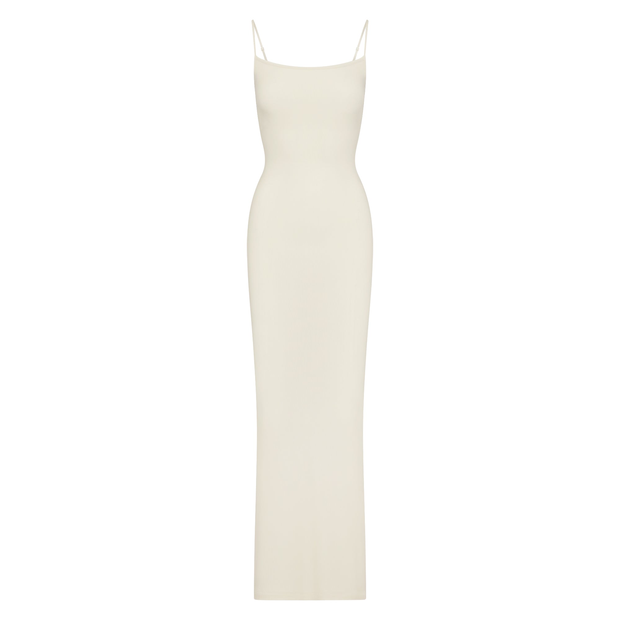 SOFT LOUNGE LONG SLIP DRESS | BONE