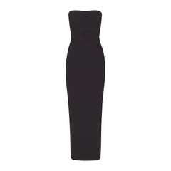 Women Skims Black Soft Lounge Long Slip Maxi Strapless Dress - Dresses -  AliExpress
