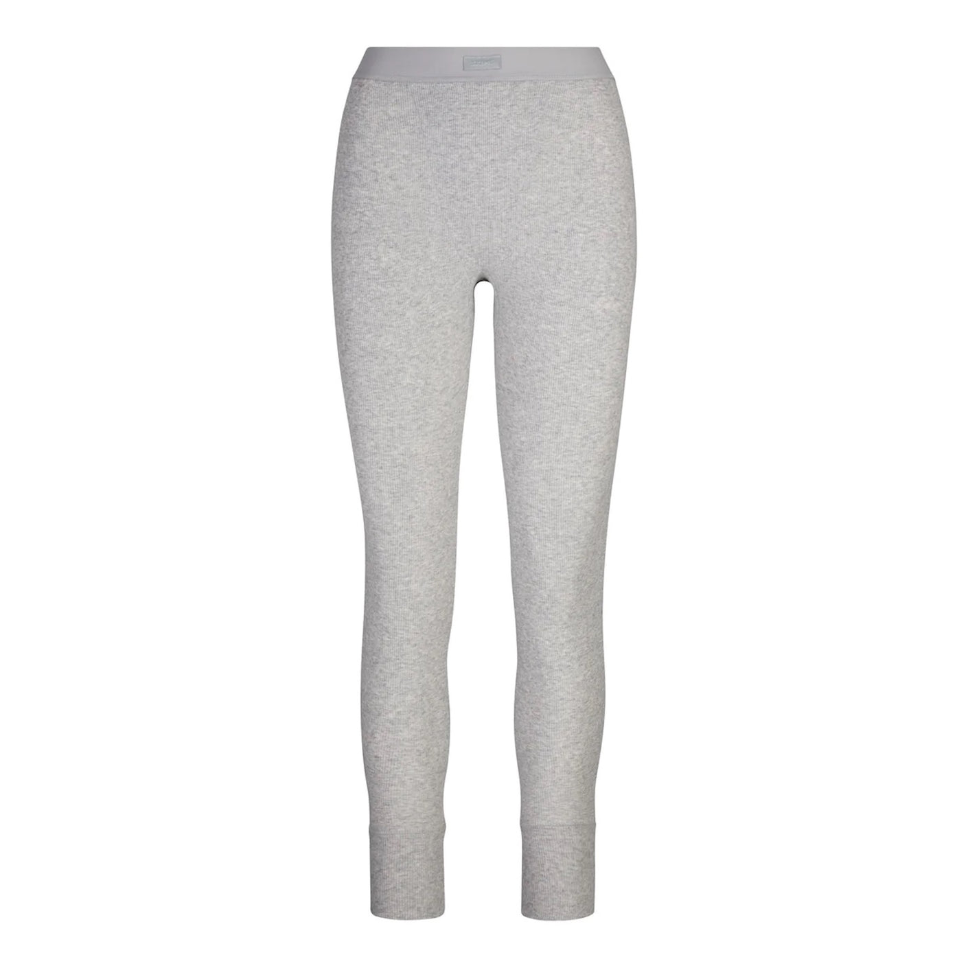 COTTON RIB LEGGING | LIGHT HEATHER GREY