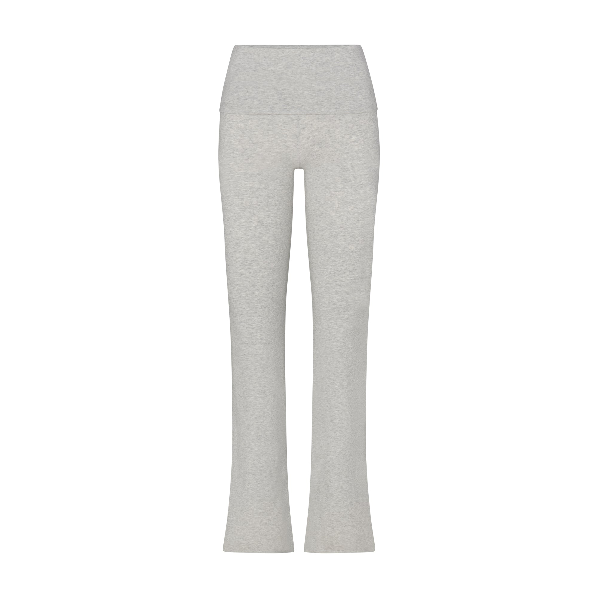 COTTON JERSEY FOLDOVER PANT | LIGHT HEATHER GREY