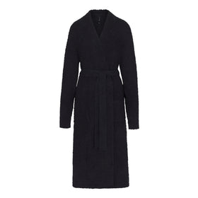 Buy SKIMS Cozy Knit Bouclé Robe - Black At 60% Off